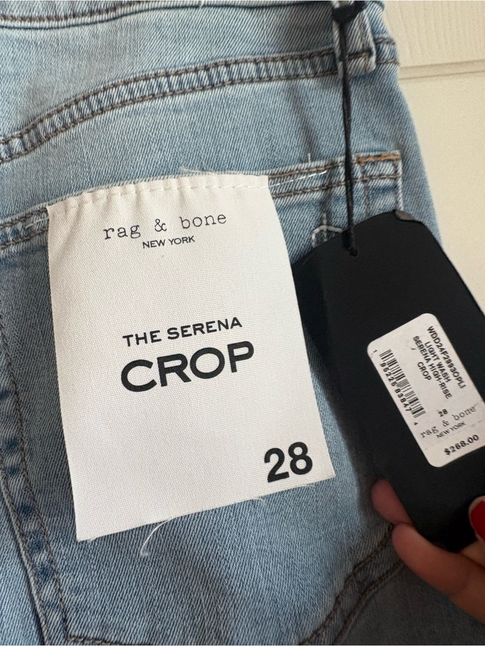Rag & Bone The Serena Crop Wide Leg Jeans Size 28 New with tags!!! - Picture 5 of 6